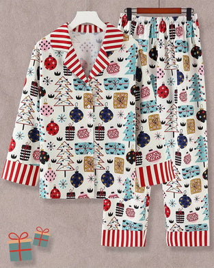 Printed casual home two-piece set